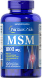 Puritan's Pride Joint Support MSM, bouteille: peut contribuer au maintien des articulations.