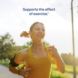 Puritan's Pride L-Arginine — capsules en cours de prise pendant l'entraînement.