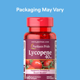 Puritan's Pride Lycopène 40 mg – flacon compact, antioxydant potentiel pour le quotidien.