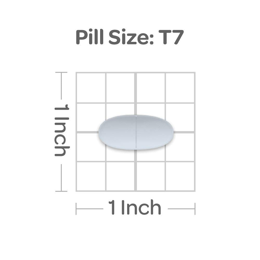 Puritan's Pride Magnésium 250 mg caplets, mode d'emploi illustré pour dosage pratique.