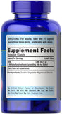 Puritan's Pride MSM, étiquette: informations produit et dosage.