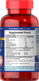 Étiquette Puritan's Pride Omega-3 avec informations claires sur les ingrédients.