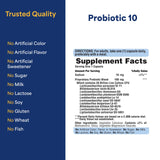 Puritan's Pride Probiotic 10 - dosage quotidien: 20 milliards de cultures vivantes.