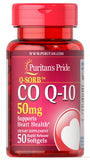 Puritan's Pride Q-Sorb CoQ10 50 mg — bouteille, soutien potentiel au cœur dans une routine santé
