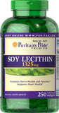 Puritan's Pride Lécithine de soja - gélules libération rapide, soutien nutritionnel général.