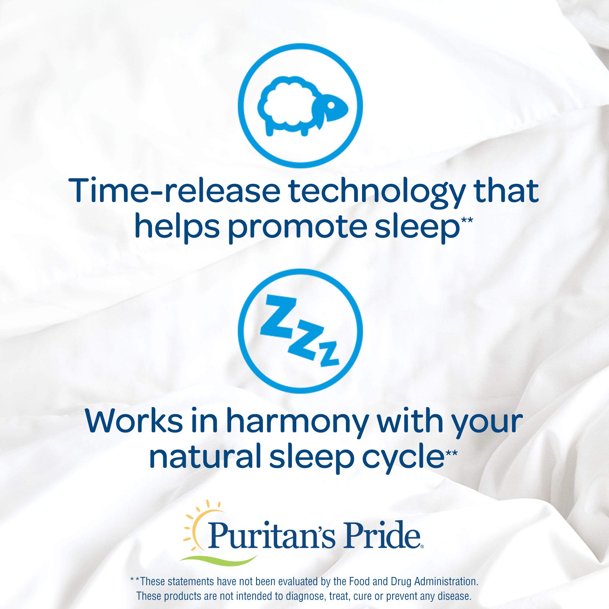Puritan's Pride Tri-Couches Sommeil – bocal pratique pour un usage quotidien.