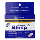 Puritan's Pride Tri-Couches Sommeil – bouteille prête pour une routine nocturne de relaxation.