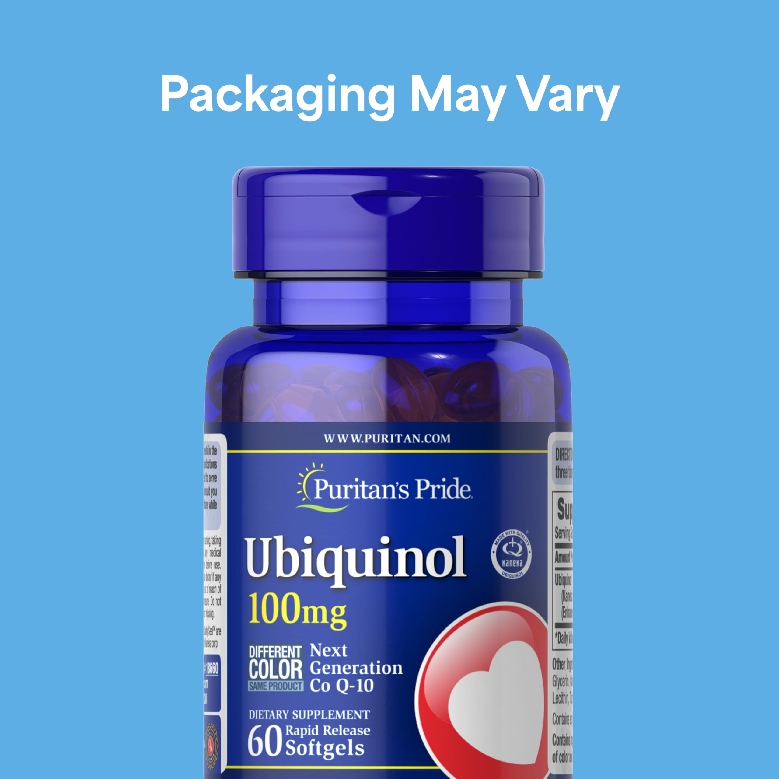 Puritan's Pride ubiquinol CoQ10 gélules molles avec absorption rapide