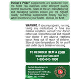 Puritan's Pride Zinc 25 mg – étiquette claire sur l'emballage, informations utiles.