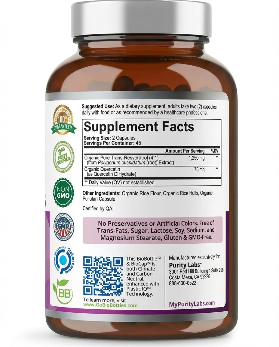 Purity Labs fabriqué aux Etats-Unis, contrôle qualité et traçabilité.
