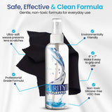 Purity Lens Cleaner – chiffons microfibre haute densité pour capturer poussière et huile