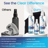 Purity Lens Cleaner Kit étiquette made in USA de qualité