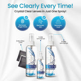 Purity Lens Cleaner Kit utilisation sur lunettes pour clarté visuelle