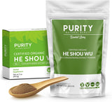 Fo-ti poudre bio Purity Natural Beauty 5oz prête à être ajoutée à une boisson