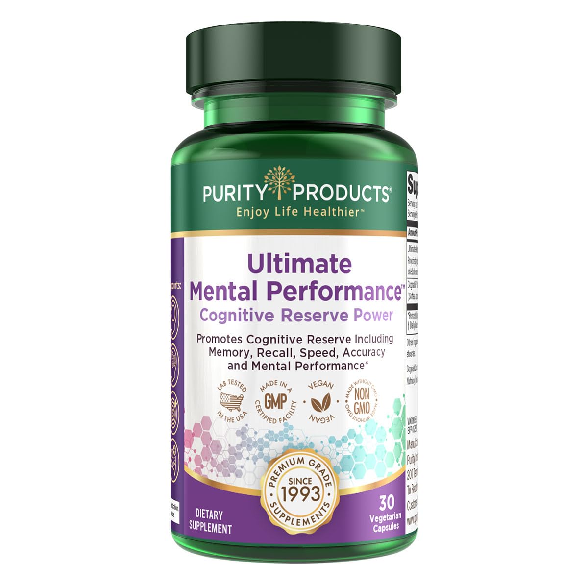 Purity Products Performance Ultime – versement de la bouteille, utilisation quotidienne facilitée.
