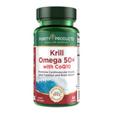 Purity Products Krill Omega 50+ CoQ10, bouteille — soutien cardiaque potentiel.