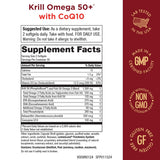 Purity Products Krill Omega 50+ CoQ10, gelules — absorption améliorée et mobilité.