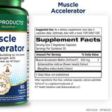 Purity Products Muscle Accelerator, capsules visibles, dose quotidienne facile pour soutenir l'effort physique.