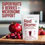 Purity Products Red Biome: mélange super-aliments pour énergie et vitalité.