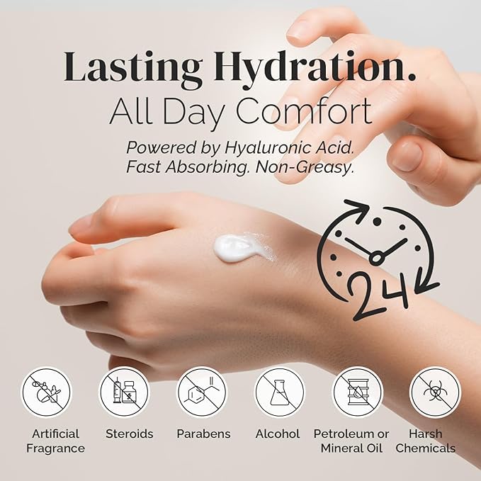 Utilisation quotidienne de Puriya pour visage et mains.