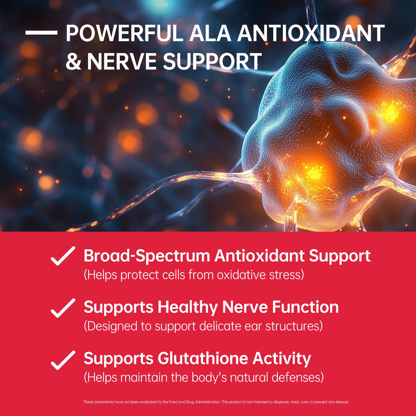 Purmeo acide-alpha-lipoique identifie l'antioxydant clé pour le soutien nerveux.