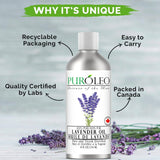 PURÓLEO spray air frais lavande : parfum naturel pour rafraîchir l'intérieur.