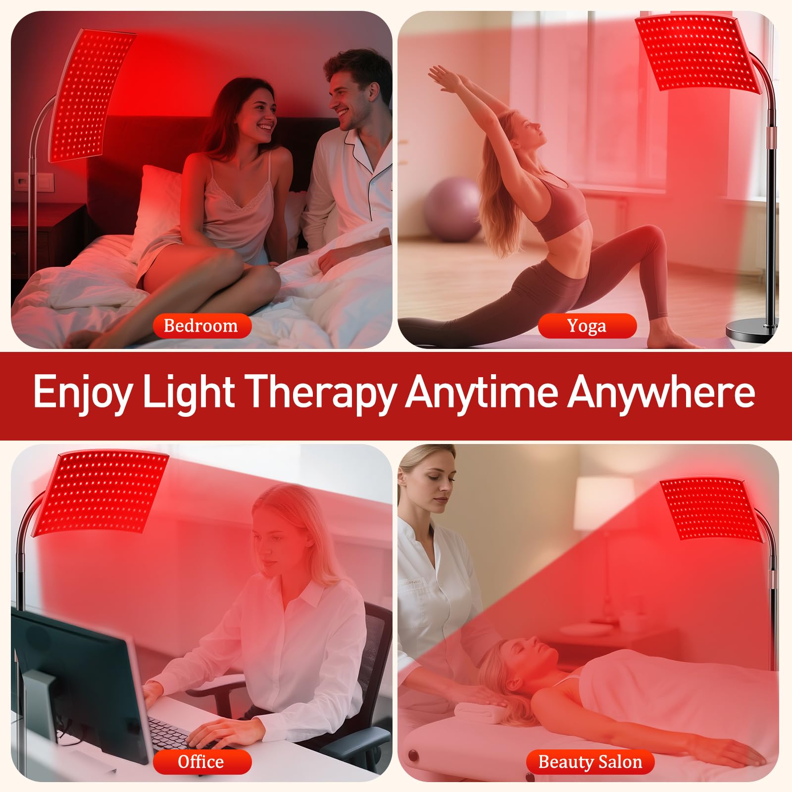 Puroth lampe thérapie, minuterie préconfigurée pour des sessions programmables
