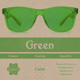 Lunettes PURPLE CANYON lumière verte, utilisation pour le confort visuel et photophobie