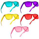 Pack de 10 lunettes PURPLE CANYON, ensemble polyvalent pour changer d'ambiance.