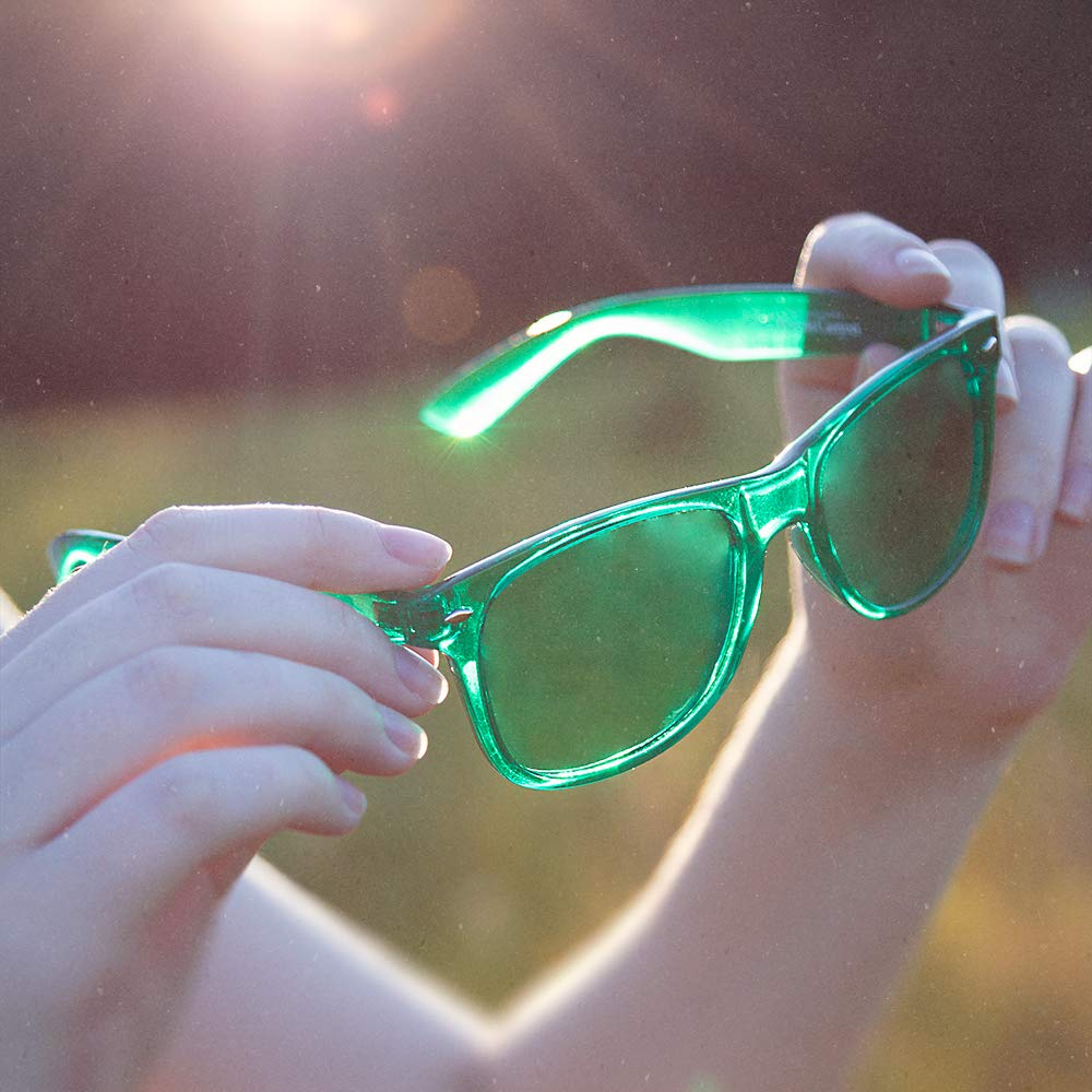 Lunettes PURPLE CANYON sensibilité lumineuse diminuée grâce à la teinte verte