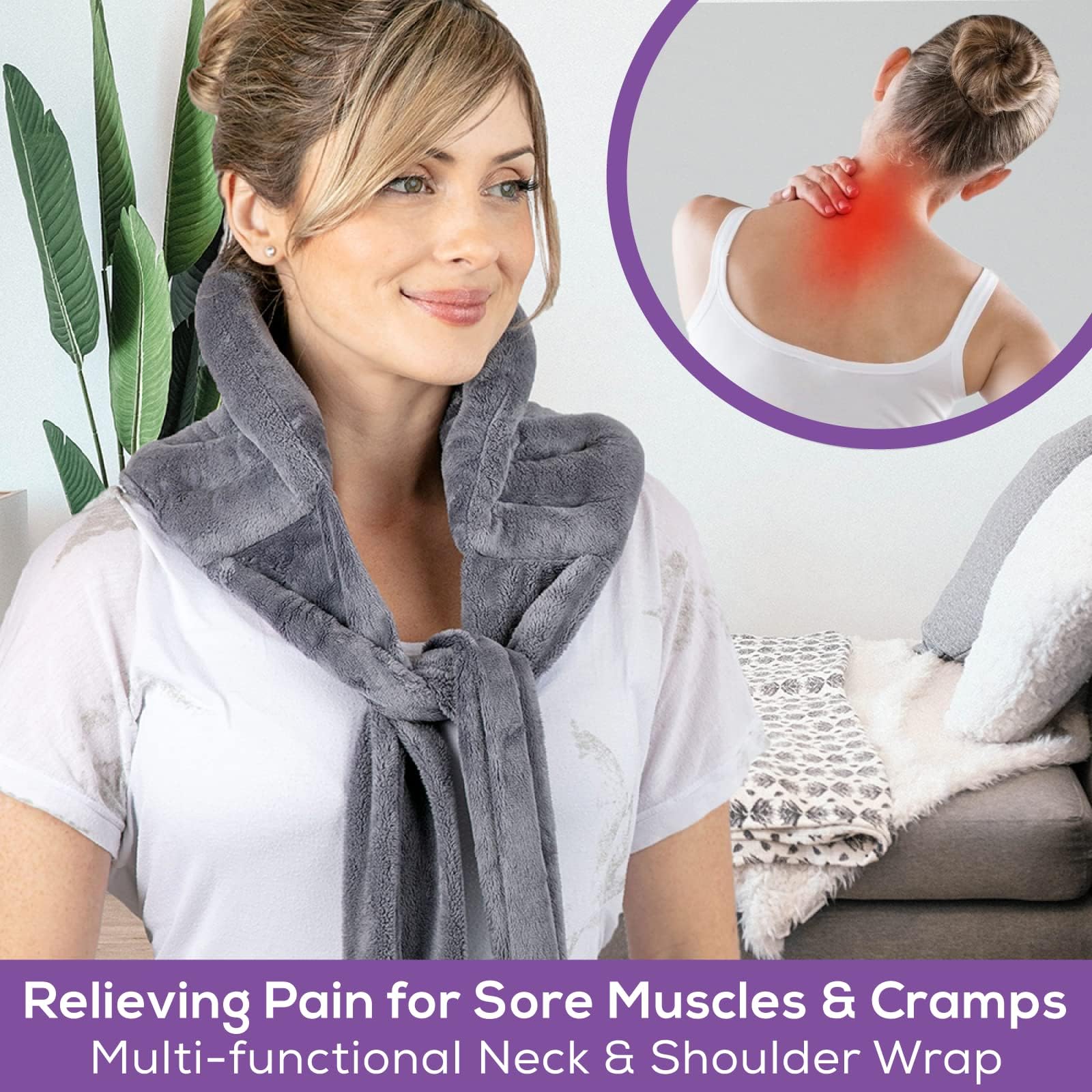 Purple Moon Collection – attaches longues, fixation facile sur le cou.