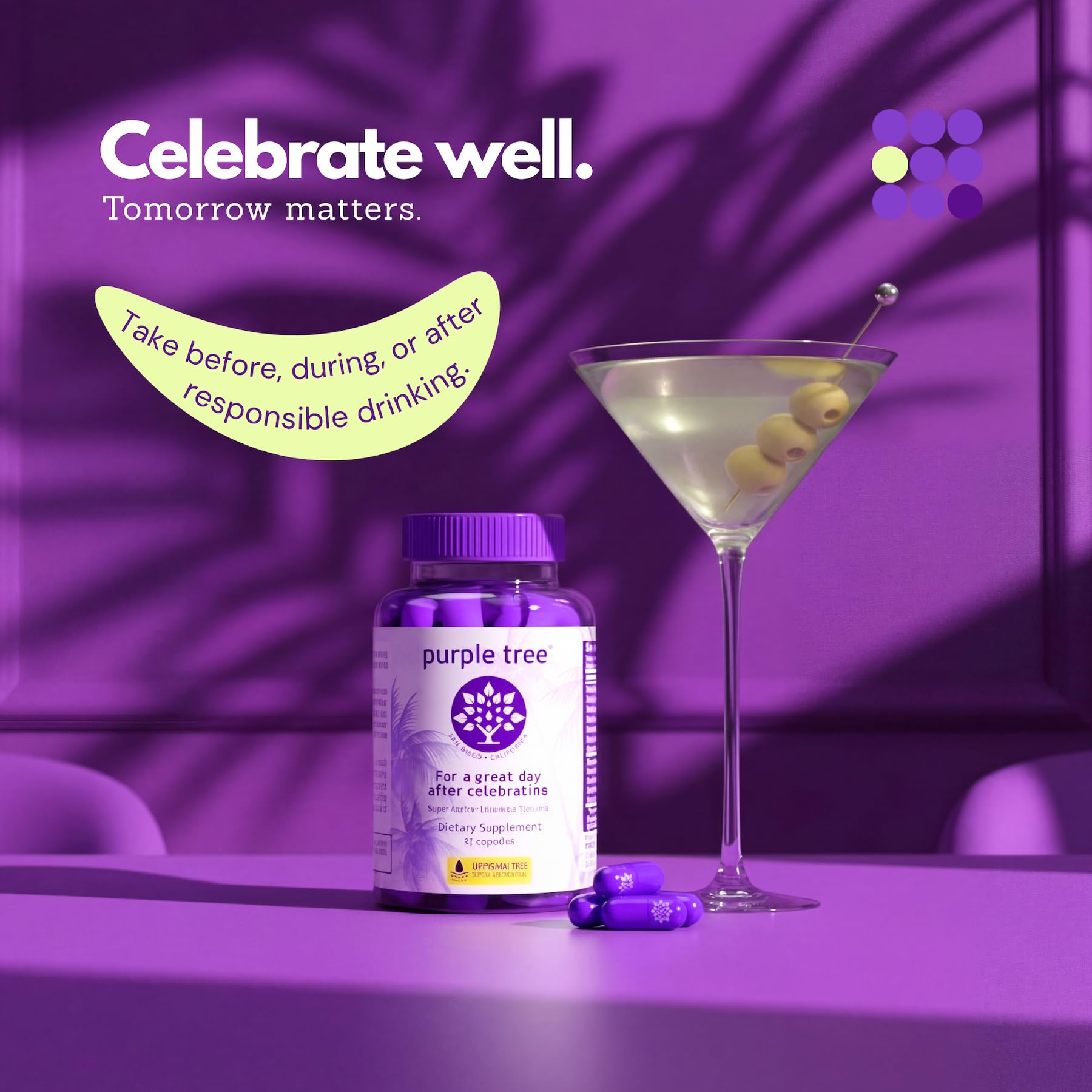 Purple Tree bouteille glutathion liposome pour absorption améliorée et récupération