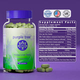Purple Tree Happy Liver Daily – tableau nutritionnel clair pour choisir votre routine.