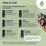 Pursonic encens huile essentielle pour animaux, soutien réconfortant.