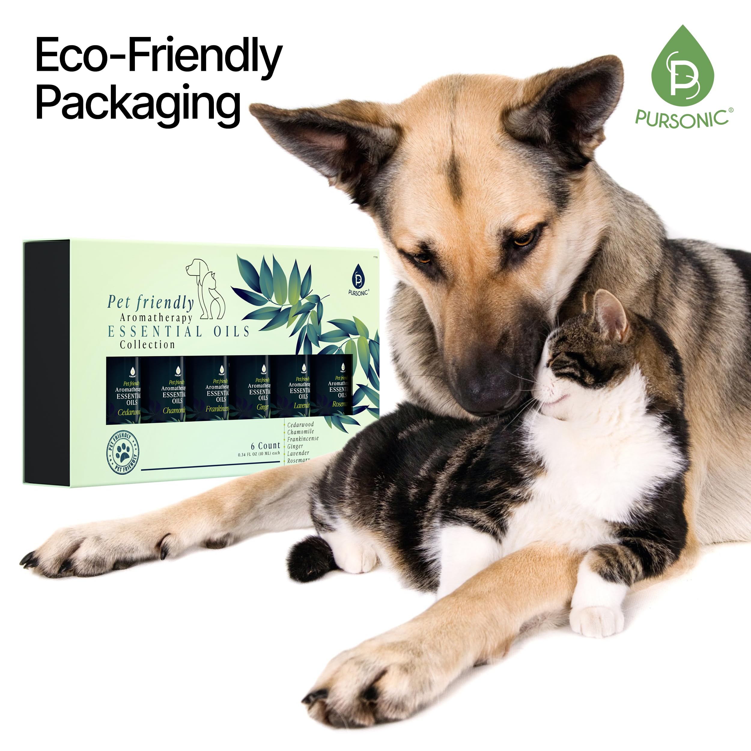 Pursonic gingembre huile essentielle pour animaux, stimulant doux.