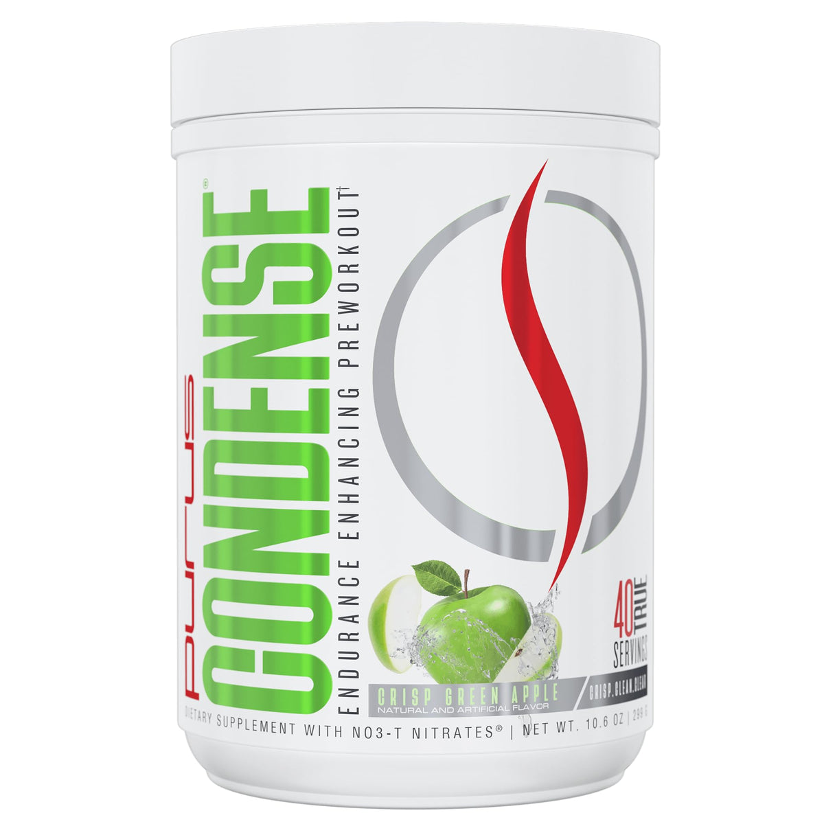 Purus Labs Condense Pré-entraînement: boîte et doseuse pour préparer l'entraînement.