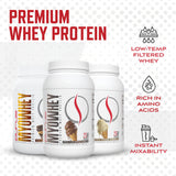 Purus Labs MyoWhey: emballage léger et facile à transporter.