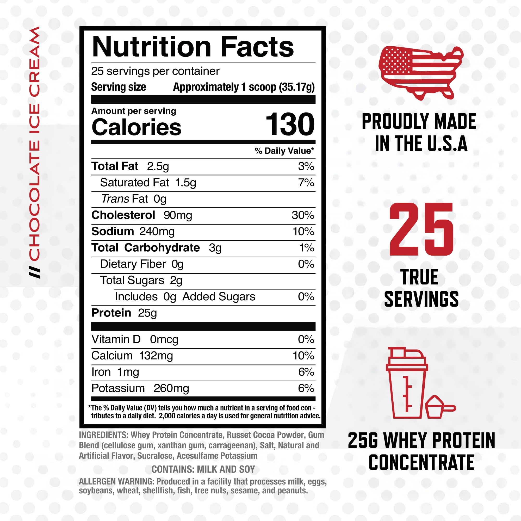 Purus Labs MyoWhey: doseur inclus pour mesurer facilement la protéine chocolatée.