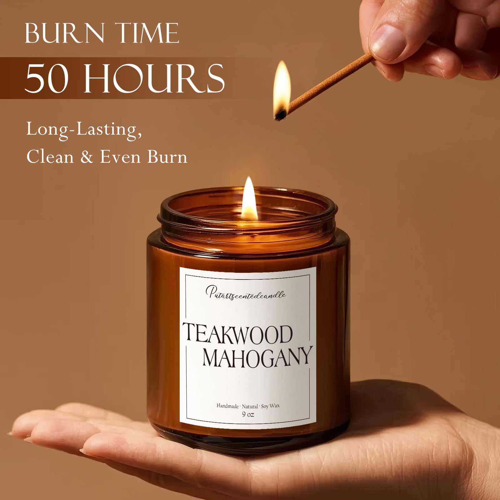 Bougie Putart cadeau luxueux, emballage soigné pour offrir.