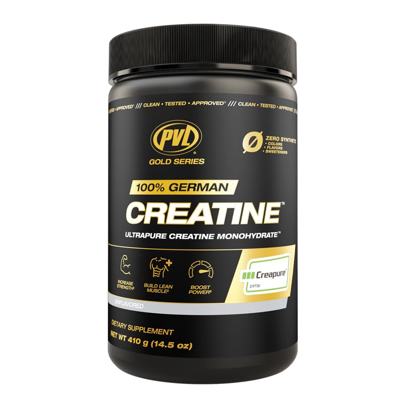 PVL Creapure Créatine: poudre pure prête pour des efforts répétés.