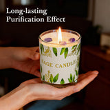 PVUELE Bougie sauge relaxation zen: apaise l esprit et clarifie la concentration