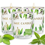 PVUELE Bougie sauge triple pack: ambiance apaisante et énergie claire