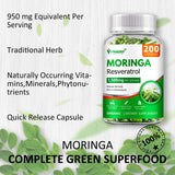 Gélules PWERD Moringa – étiquette lisible, choix vegan sans allergènes.