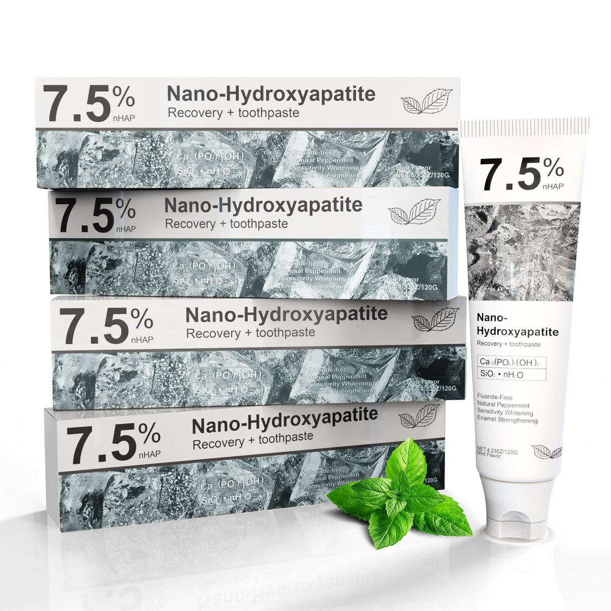 PXHADSMIER dentifrice hydroxyapatite nano-protection émail: renforce l'émail et protège durablement.