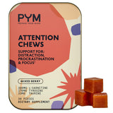 PYM Attention Chews – bouteille ouverte pour démarrage rapide et concentration
