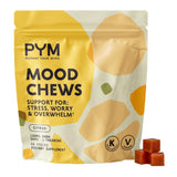 Citrus Mood Chews de PYM Health dans une boîte refermable pour une pause pratique et revitalisante