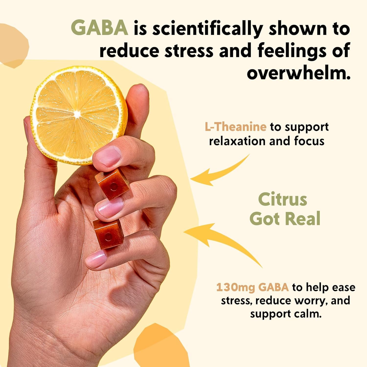 Sachet refermable PYM Health Citrus Mood Chews, pratique en déplacement