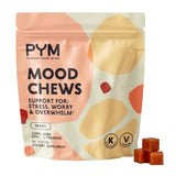 Pym Health Berry Mood Chews - bouteille: plaisir fruité aidant à la relaxation et à la concentration.