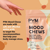 Pym Health Berry Mood Chews - utilisation quotidienne; idéal pour routine bien-être.