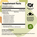 PYM Mood Biotics – Gélules : formulation riche en probiotiques et prébiotiques pour l’équilibre intestinal.